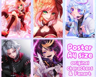 Poster A4 Drucke - Original + Fanart
