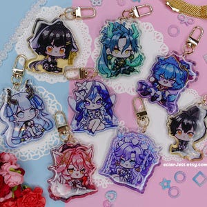 Wuthering Waves Gradient Epoxy Keychains