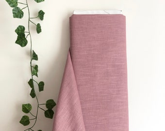 100% Linen Fabric, Washed Linen Fabric, Lavender Linen Fabric, Medium Weight Linen