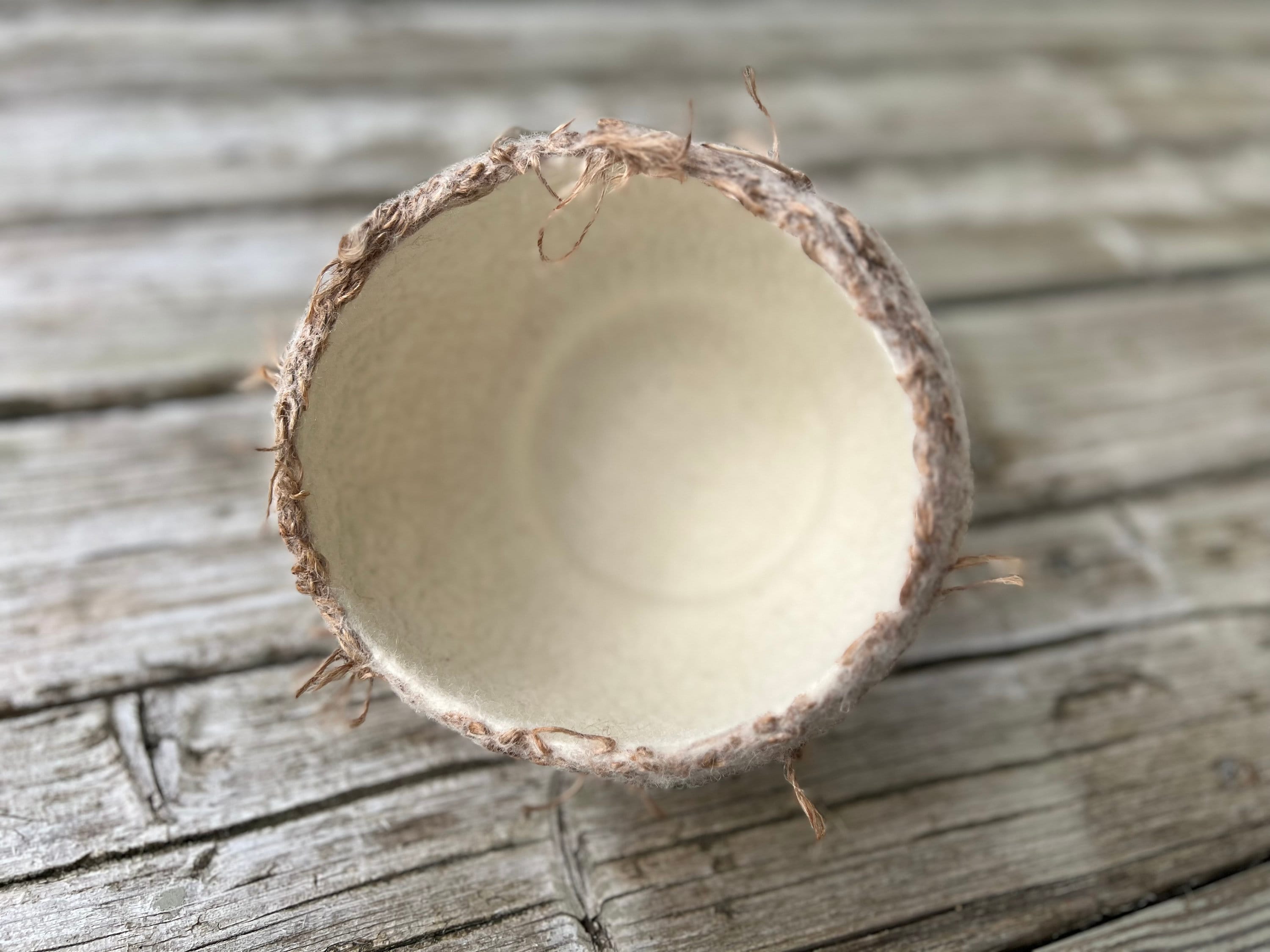 Japandi Style Decorative Felted Vase Minimalistic Felted Etsy