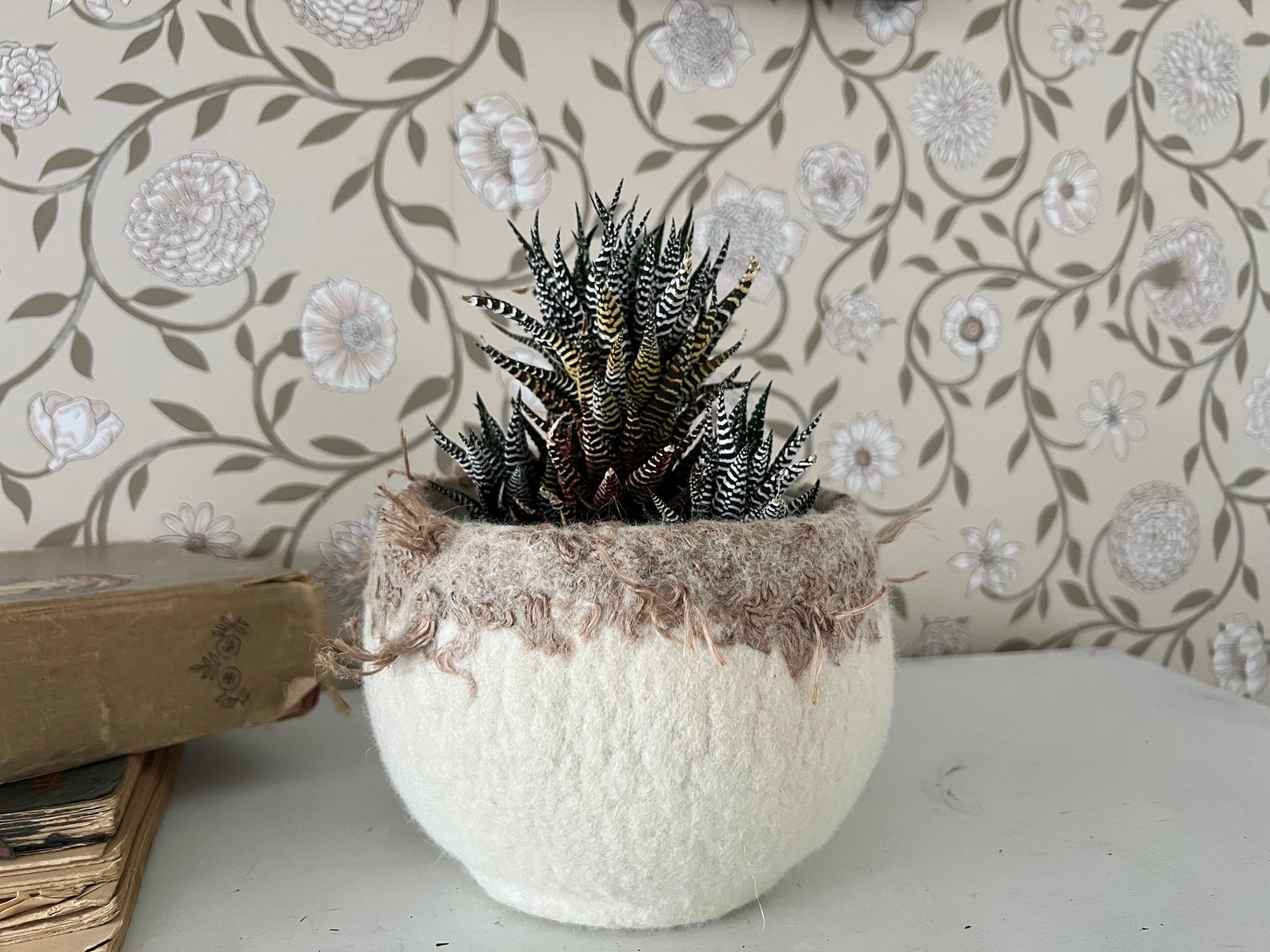 Japandi Style Decorative Felted Vase Minimalistic Felted Etsy