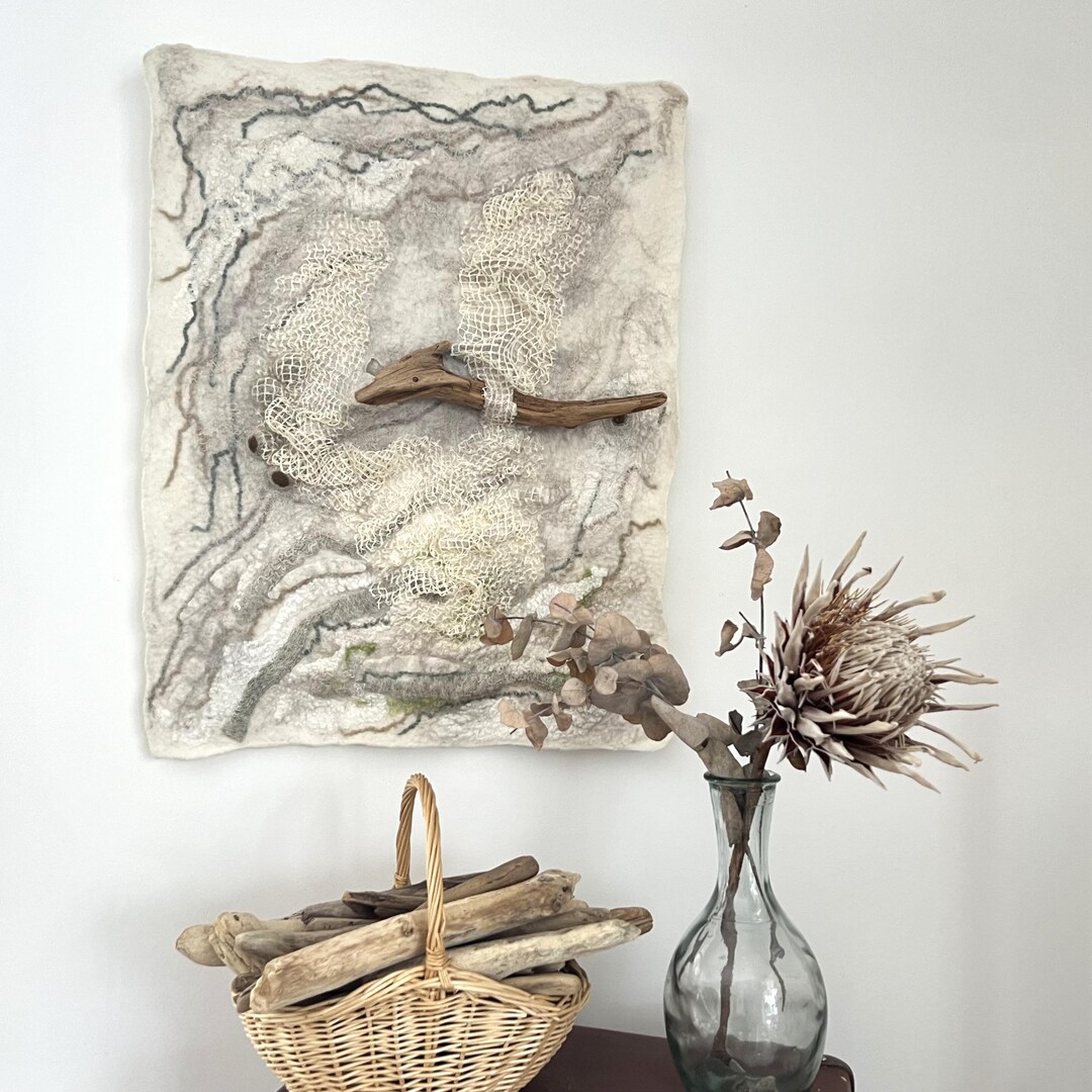 Picture of Japandi Wall Hanging, Nature Inspired Wabi Sabi Wall Decoration ...
