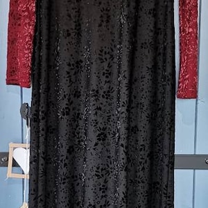 Cop copine mesh and velvet dress
