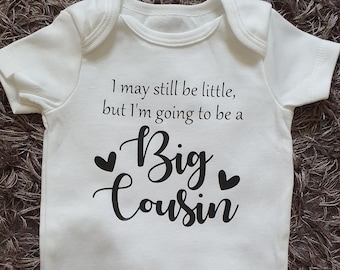 Big Cousin Baby Vest | I'm Going To Be A | Personalised Baby Vest | Pregnancy Announcement | Bodysuit | Any Text  | Ireland | Irish