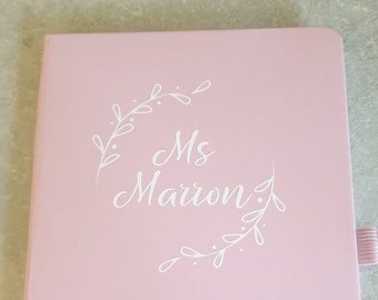 Cuaderno A5 personalizado, regalo de maestro, fin de año escolar, nombre o iniciales, papelería personalizada, regalo para amigo, Irlanda, irlandés