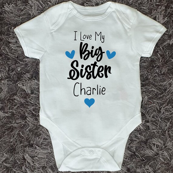 Big sister baby vest best sale