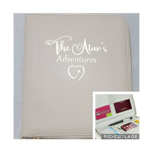 Personalisierter Reisedokumentehalter, Reisebrieftaschen-Veranstalter, Mehrfachpasshülle, Flitterwochengeschenk, Hochzeitsgeschenk, Irland, irisch