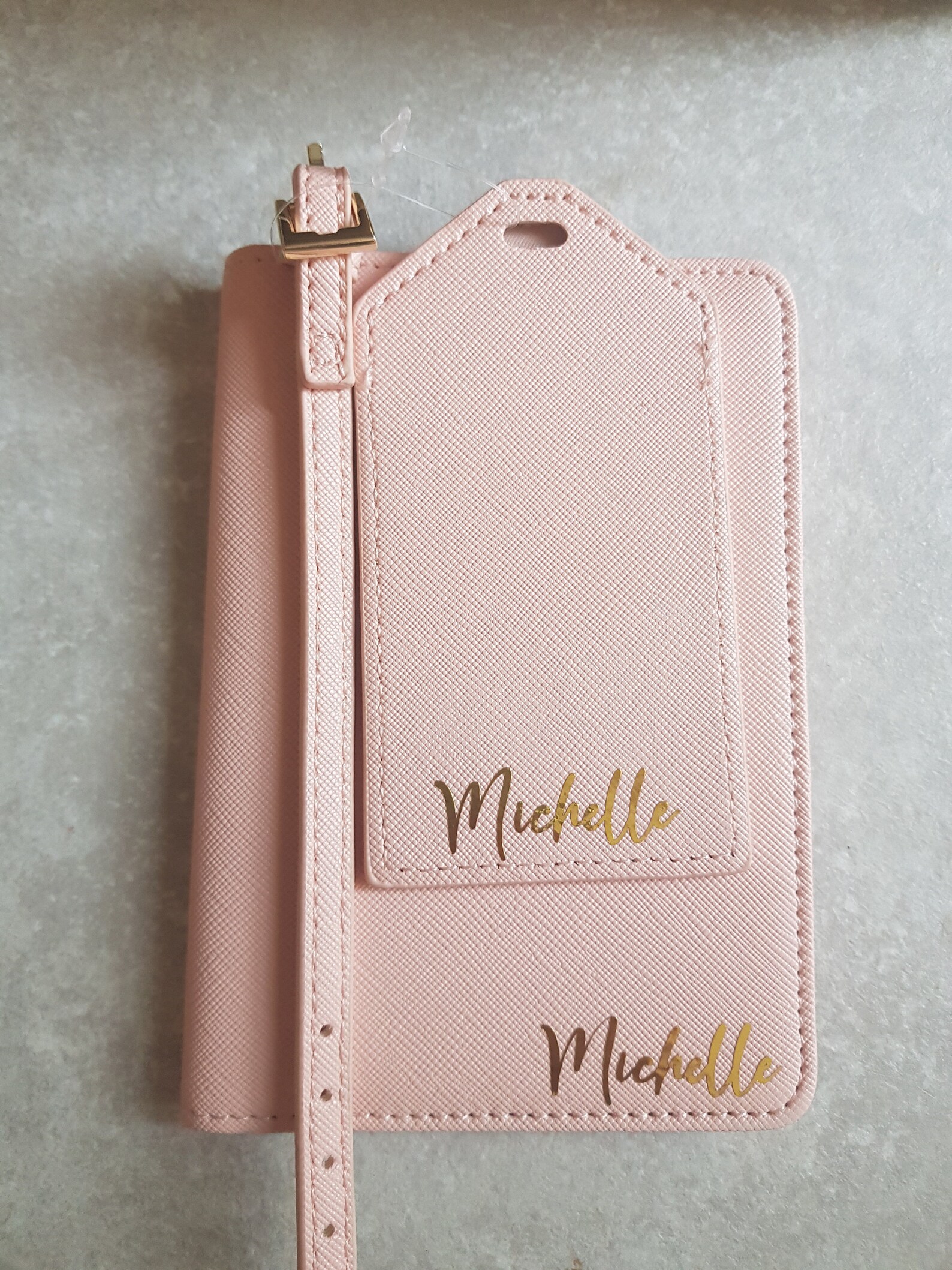 Personalised Name Passport Cover And Luggage Tag Set Etsy