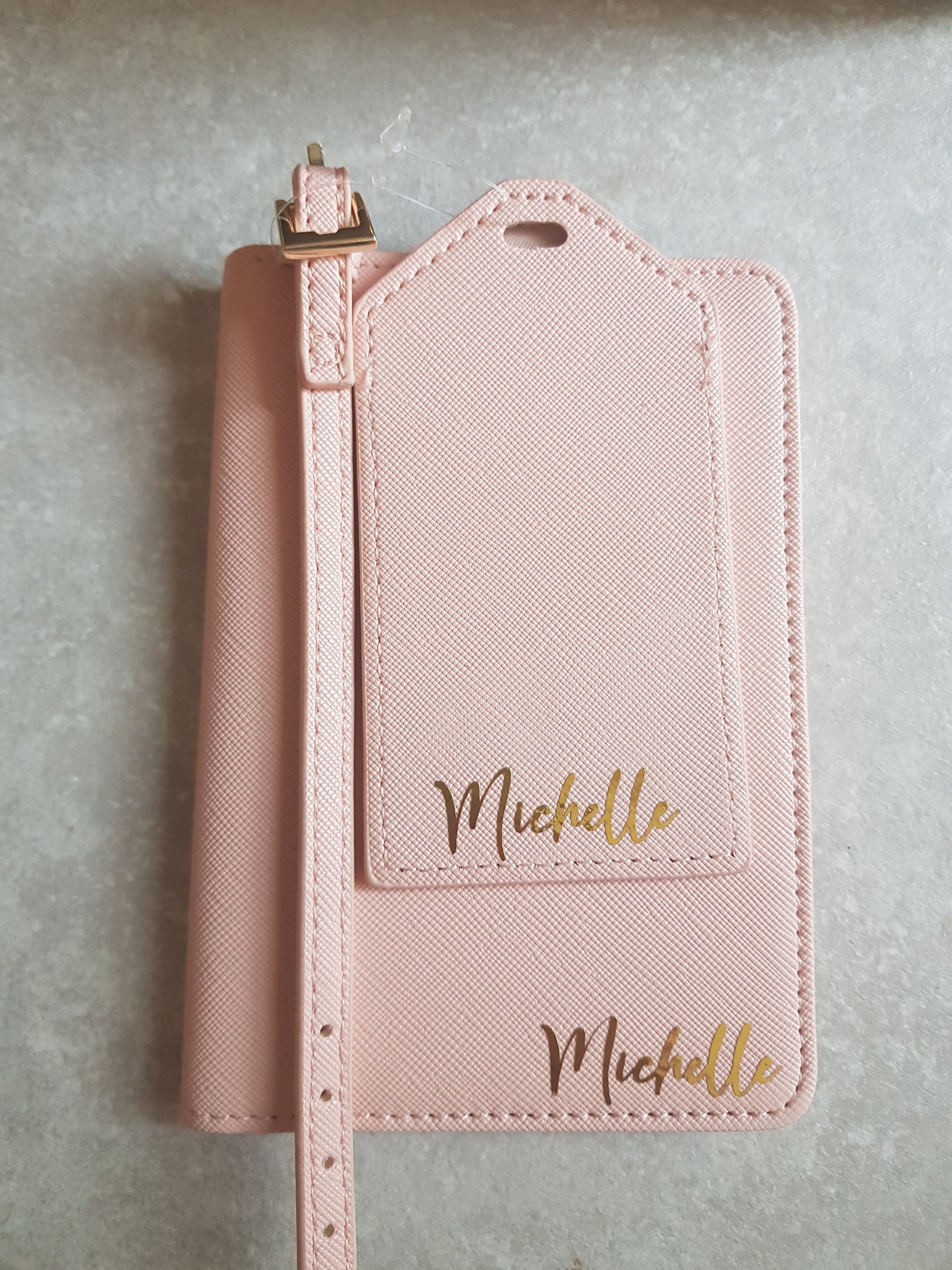 Personalised Name Passport Cover And Luggage Tag Set Etsy