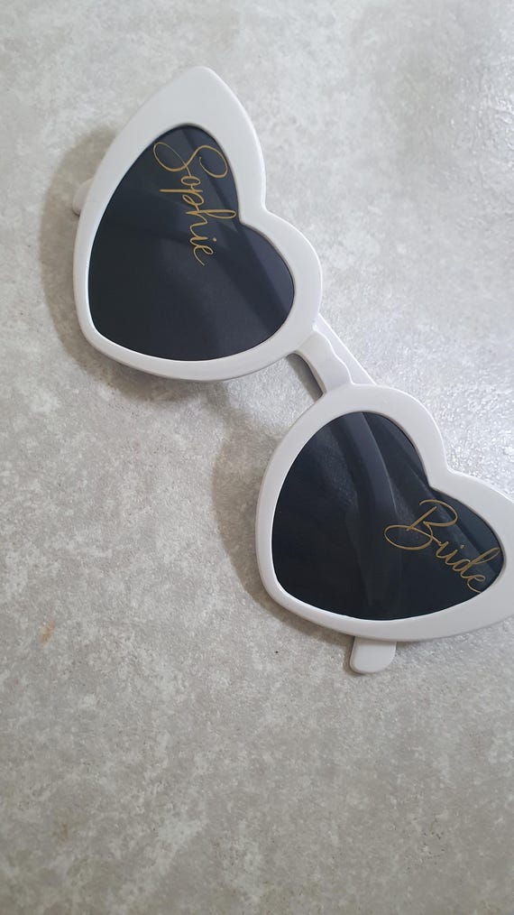 Wedding White Party Sunglasses Party Favors Personalized Custom