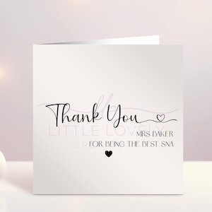 Gepersonaliseerde bedankkaart leraar, SN-kaart, bedankt ouders, aangepaste kaart, kaart voor mama en papa, bedankkaart bruiloft, Ierland, Iers