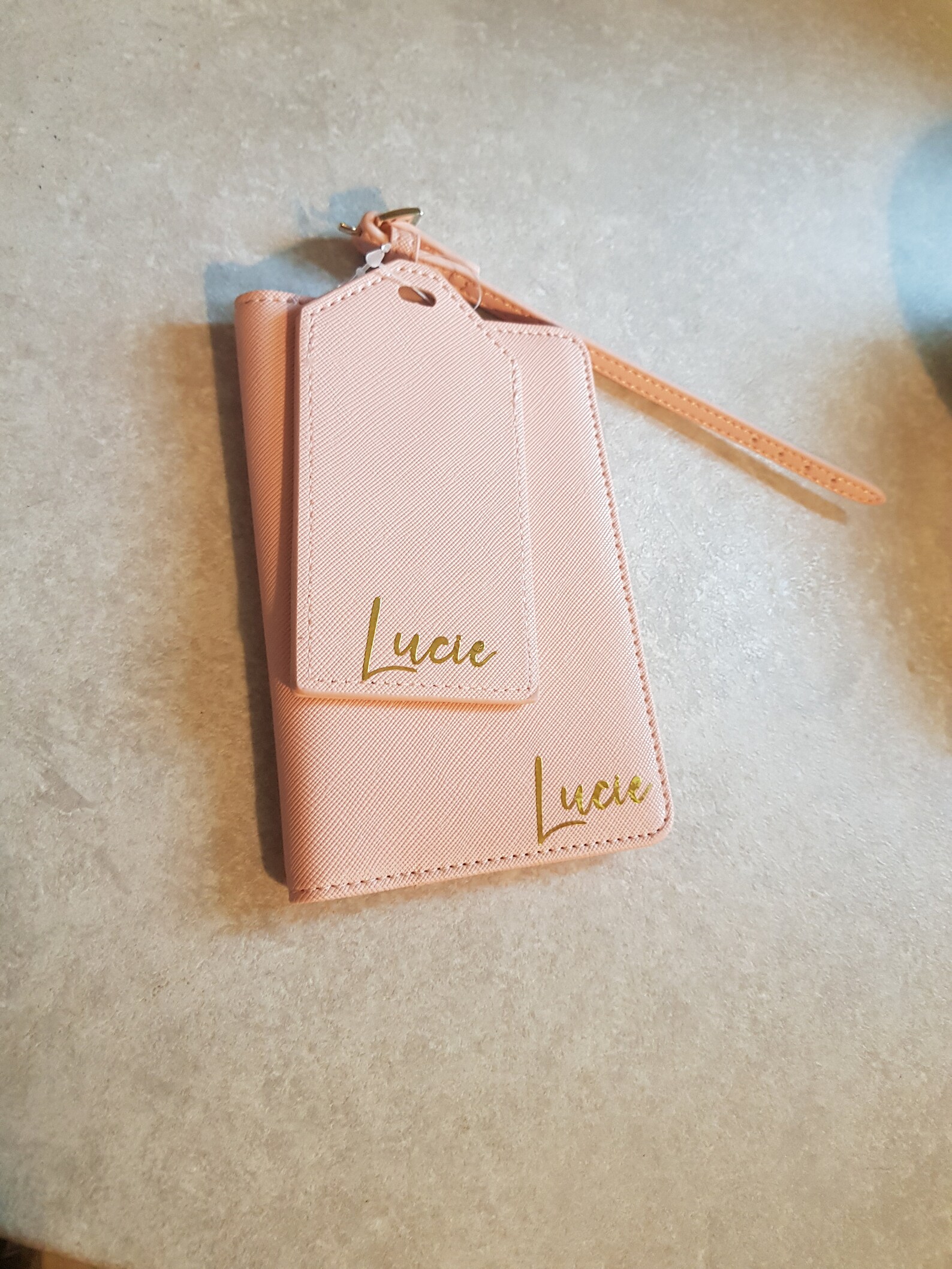 Personalised Name Passport Cover And Luggage Tag Set Etsy