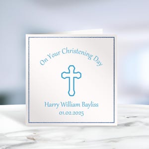 Tarjeta de bautizo personalizada, bautismo, ahijado, ahijada, madrina, padrino, tarjeta personalizada, tarjeta de bebé, cualquier texto, Irlanda, irlandés