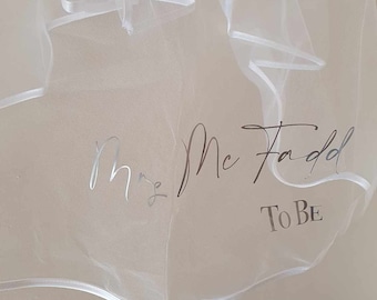 Velo per addio al nubilato personalizzato, set di velo e fascia, regalo personalizzato per la futura sposa, futura signora, addio al nubilato, addio al nubilato, Irlanda, irlandese