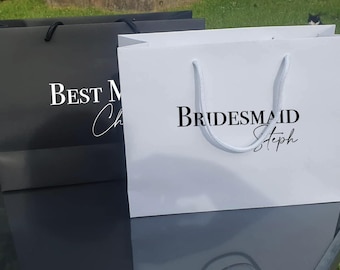 Personalised Gift Bag, Wedding, Hen Party, Bridesmaid, Birthday (25x33x12cm)