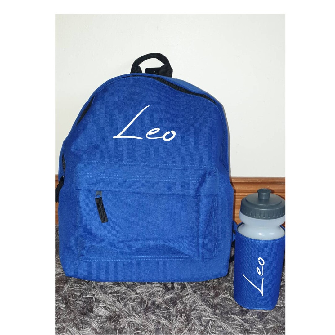 Personalised School Bag & Water Bottle | Back to School | Nursery ...