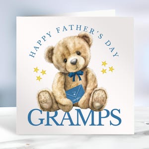 Tarjeta personalizada del Día del Padre, para el abuelo en el Día del Padre, Feliz Día del Padre, Papá, Dadda, Primer Día del Padre, Osito de Peluche, Irlanda, Irlandés
