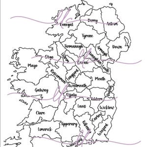 Druckbare Irland Umsatz-Tracker, Small Business Tracker Download, irische Geschäftswerkzeuge, Farbe in Karte von Irland, digitaler Download