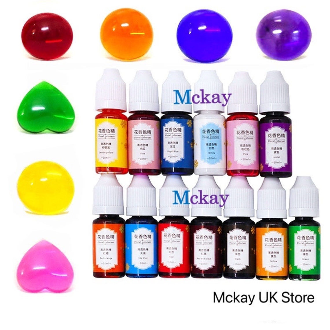 UK 13 color Resin pigment dye set Resin colorant dye set UV Etsy