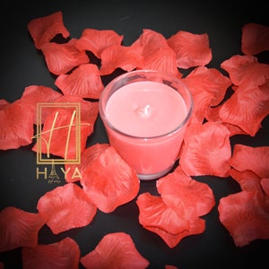 Set of 2 handmade French scented candles