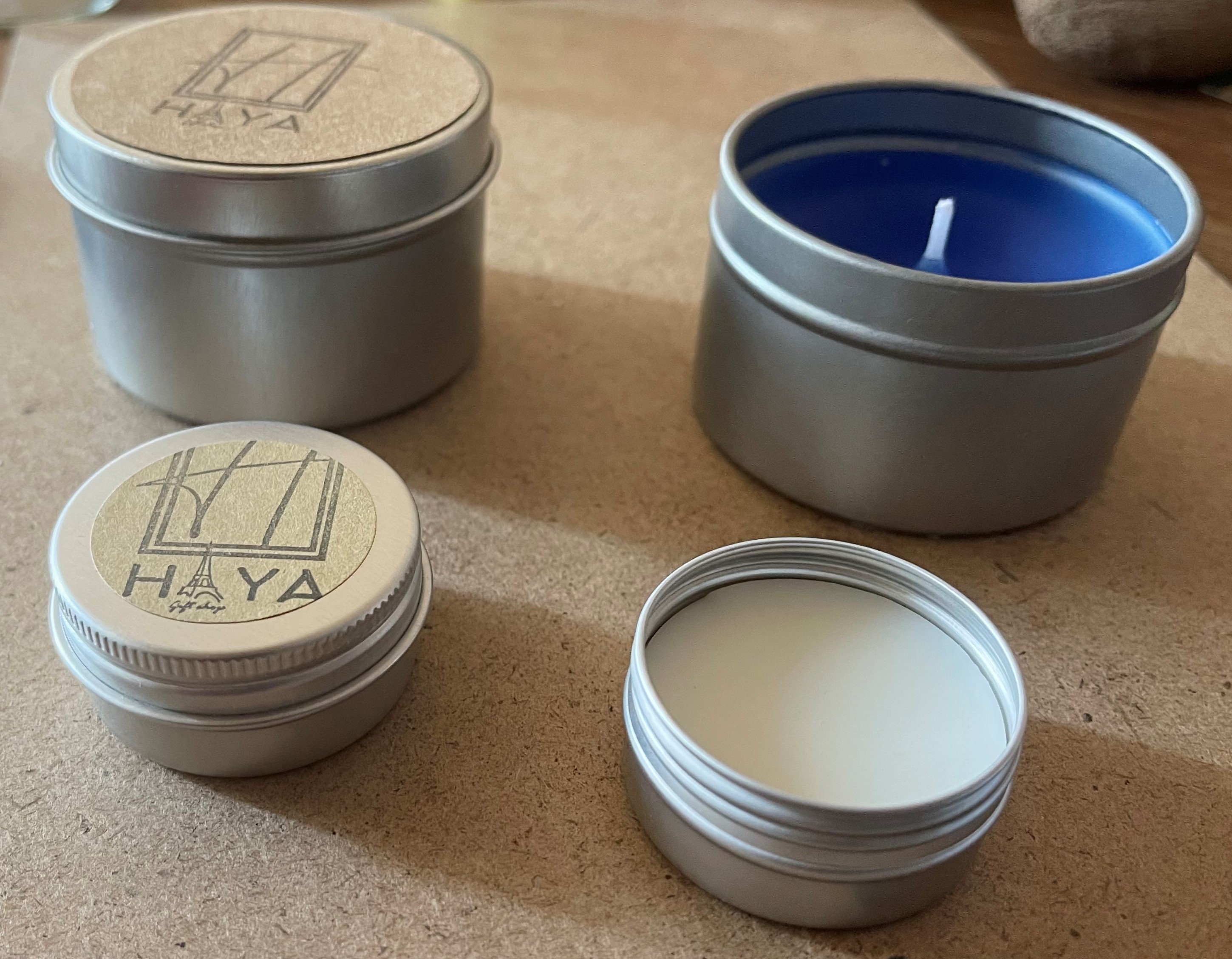 2 Bougies Parfumées Français Faites à La Main avec Le Baume de Lèvres