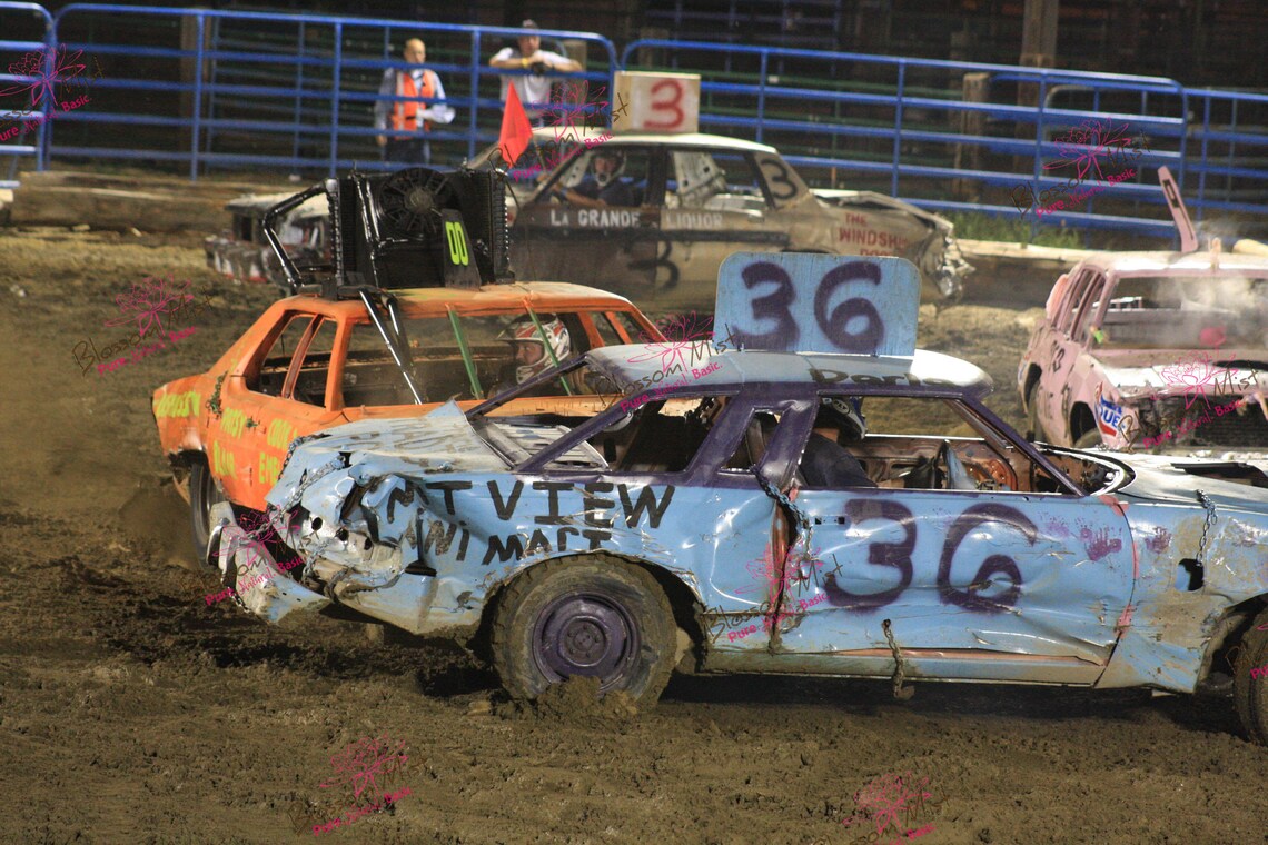 4 demolition derby Photo Digital Download Wall Art | Etsy