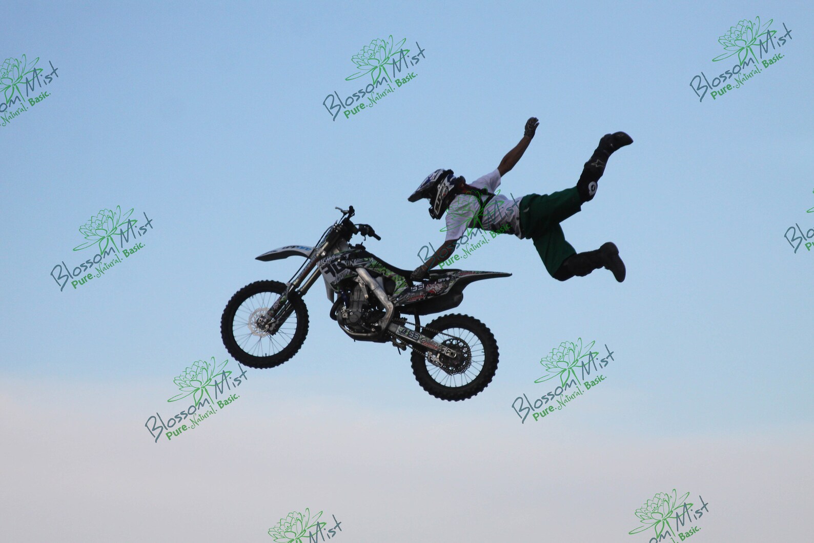 4 motocross Extreme jumping tricks in the air instant Photo Etsy