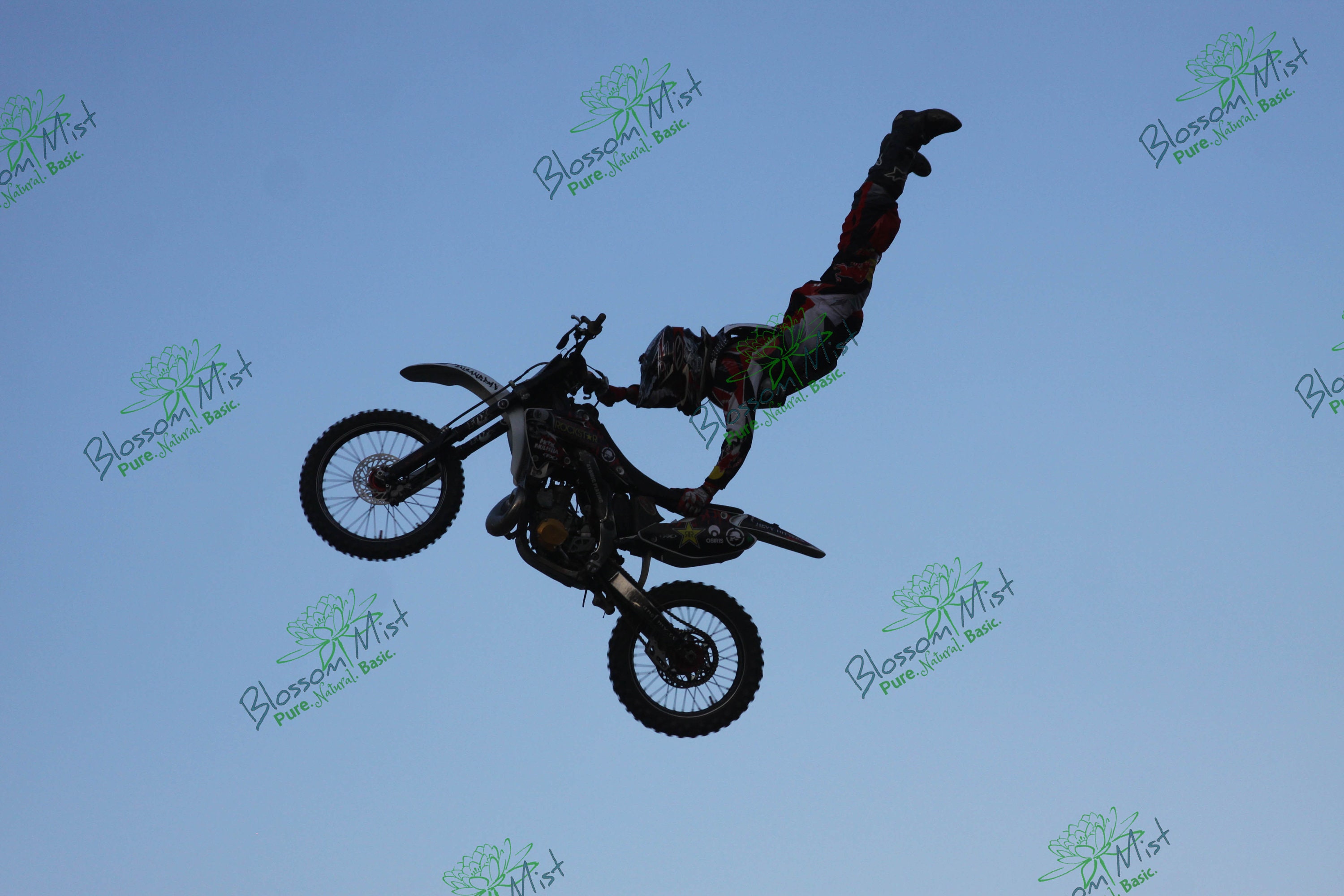 4 motocross Extreme jumping tricks in the air instant Photo Etsy