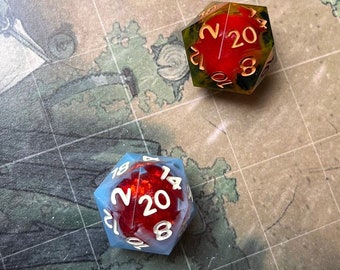 My Hero Academia Shoto & Hawks - D20 Liquid Core Resin Dice