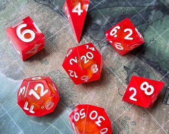 Hazbin Hotel Lucifer Liquid Core Resin Dice Set