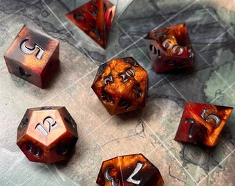 Baldur's Gate 3 Karlach 2 Resin Dice Set