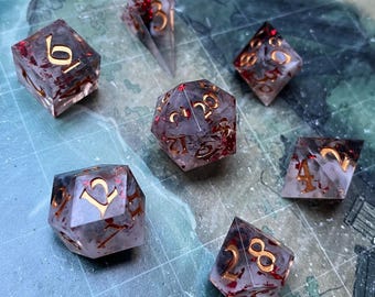 Chiaroscuro Scrub Resin Dice Set