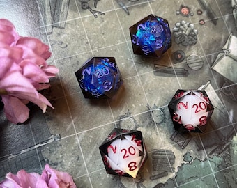 My Hero Academia Dabi & Tomura - D20 Liquid Core Resin Dice