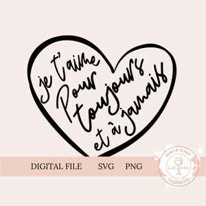 Für immer und immer, digitale SVG- und PNG-Datei | Valentinstag | Cut-Datei für Cricut Design Space und Silhouette Designer Edition