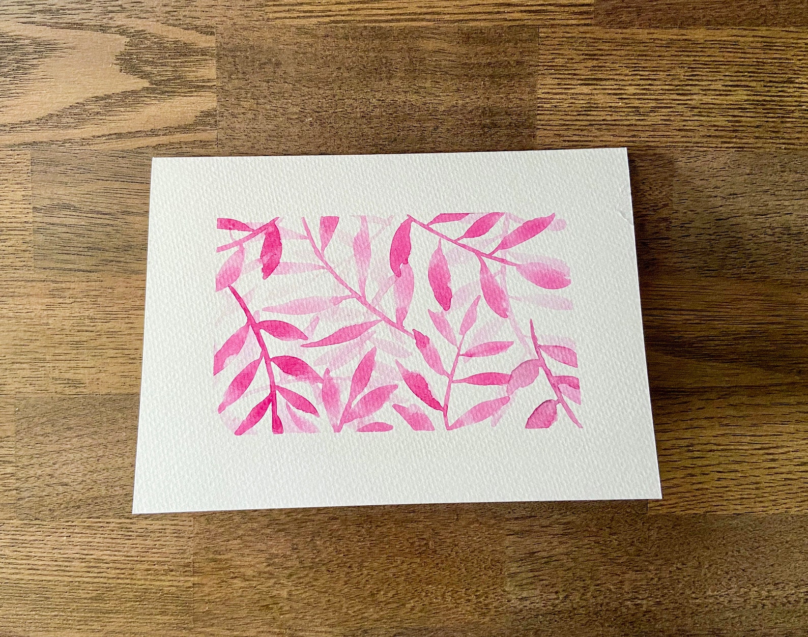 HAND PAINTED Watercolor Blank Greeting Cards Set of 4 Cards Etsy