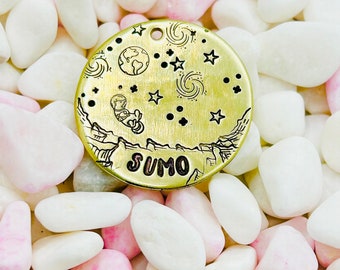 Galaxy Pet ID Tag: Custom Outer Space Dog Tag