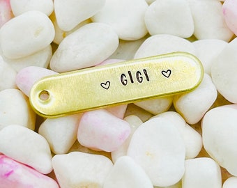 Pet ID tag Dog Tag, Minimalist hearts Dog Tag, Oblong shaped Pet Tag, hearts