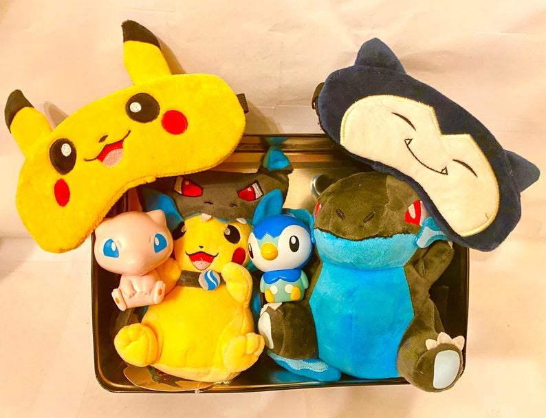 Pokemon Gift Surprise Box: Plush Stickers Figures 70/% Cheaper!! Packs Cards