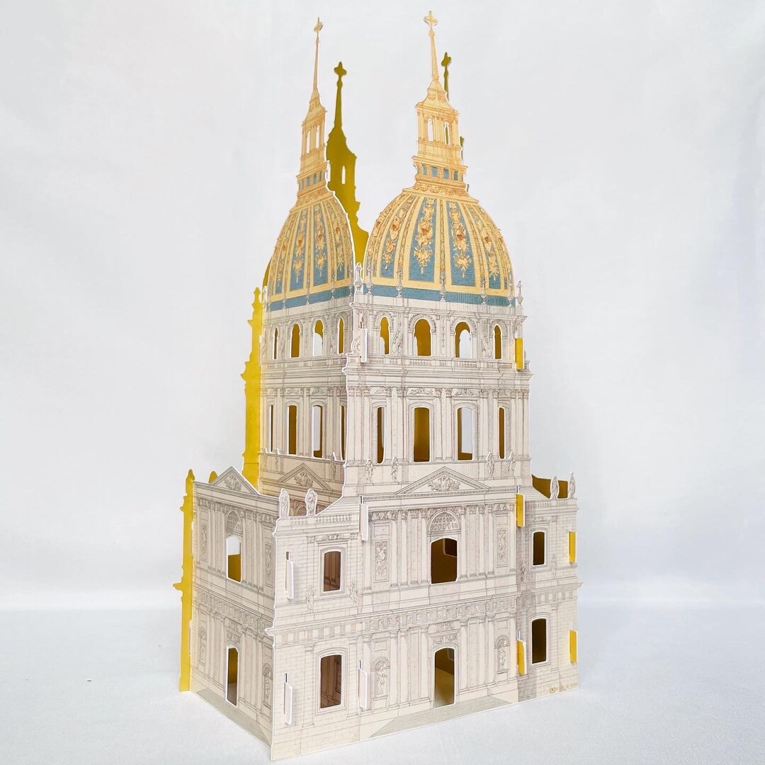 Les Invalides Architecture Paper Lantern Popup Building Art Home Paper ...