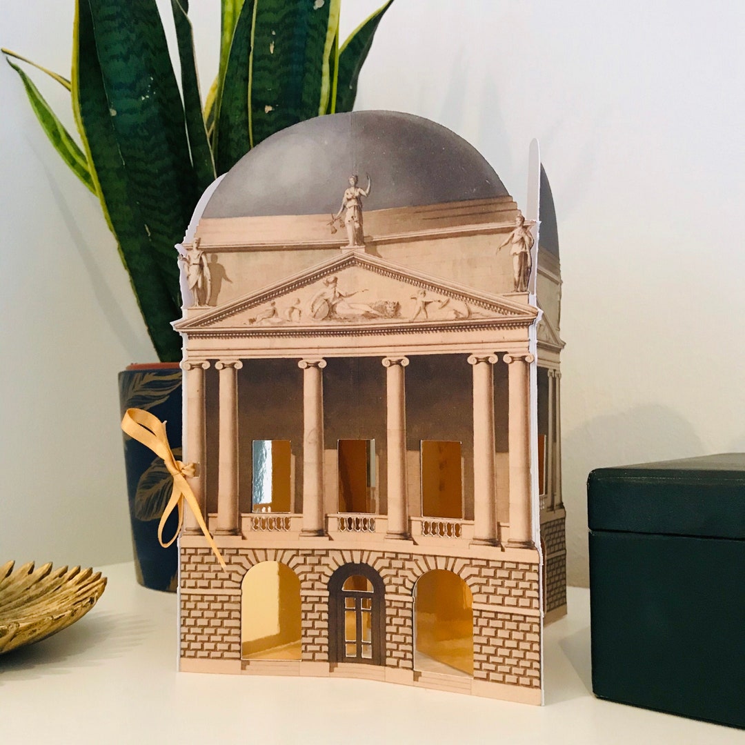 Domed Building Architecture Paper Lantern Popup Building Art Paper ...