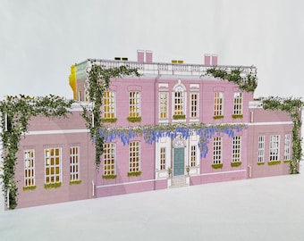 Bridgerton's House Ranger's House Paper Lantern Model: British Architecture Home Decor (LED Included)