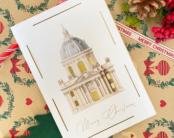 Christmas Card Academie Francaise Architectural Card