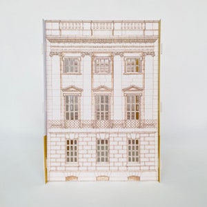 Lincolns Inn Houses Architecture paper lantern Popup building Art Home Paper decoration Architecture model Paper lamp Decoration image 8