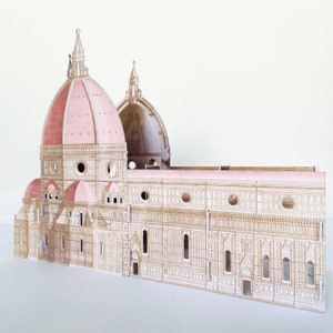 Santa Maria del Fiore Architettura lanterna di carta Popup building Arte Casa Decorazione di carta Modello di architettura Lampada di carta Decorazione regalo