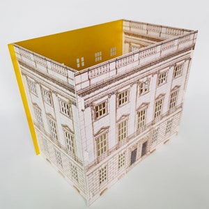 Lincolns Inn Houses Architecture paper lantern Popup building Art Home Paper decoration Architecture model Paper lamp Decoration image 2