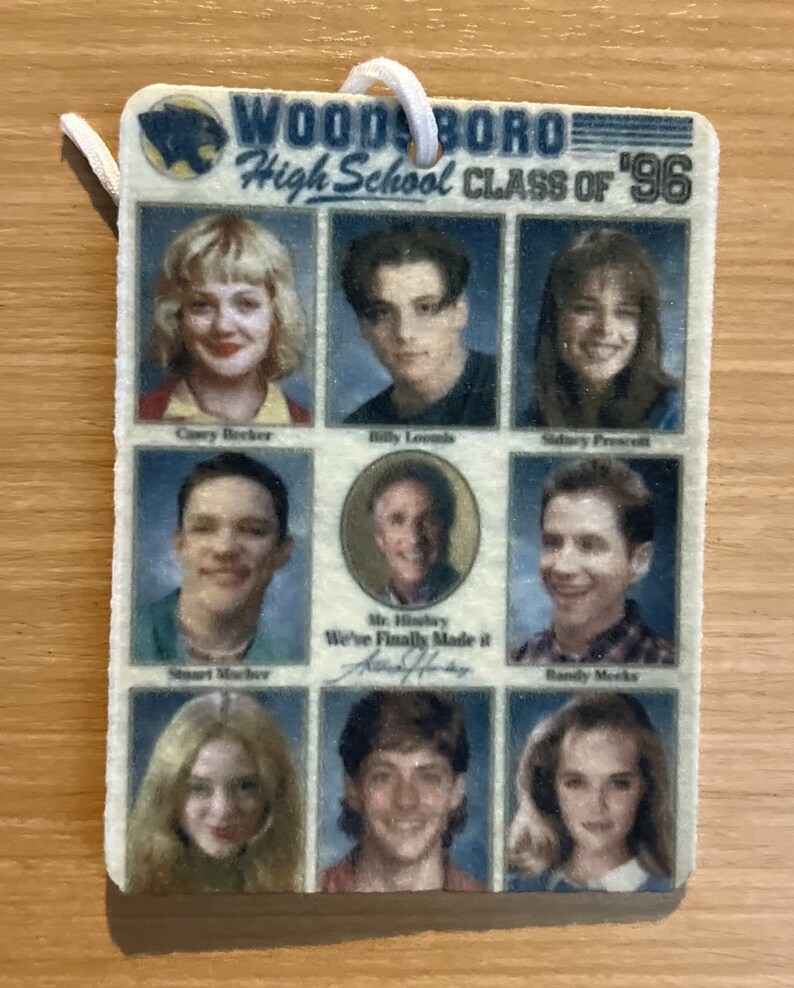 Scream Yearbook ghostface Air Freshener Etsy