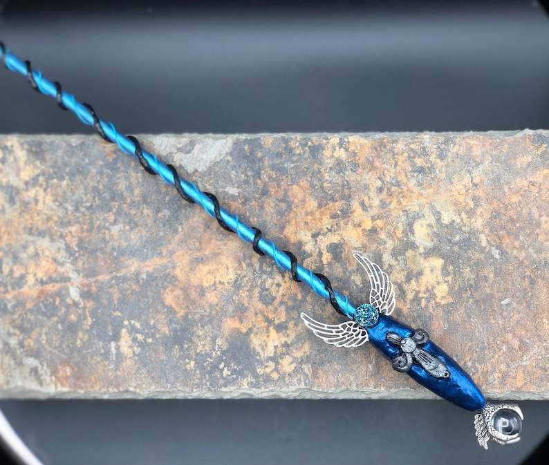 Varita ravenclaw azul y gris varita de garra azul y gris Etsy