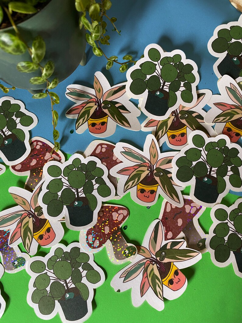 frog sticker frog lover gift mushroom stickers stationary stickers bullet journal stickers Mistake sticker pack notepad stickers