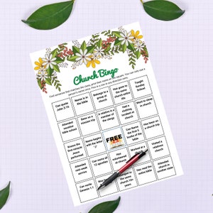 Church Printable Bingo Game Have Fun Getting to Know Each - Etsy