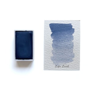 Lapis Lazuli PB29 - Handmade Honey Based Watercolor Full Pan 3.2ml | L&#39;oeil